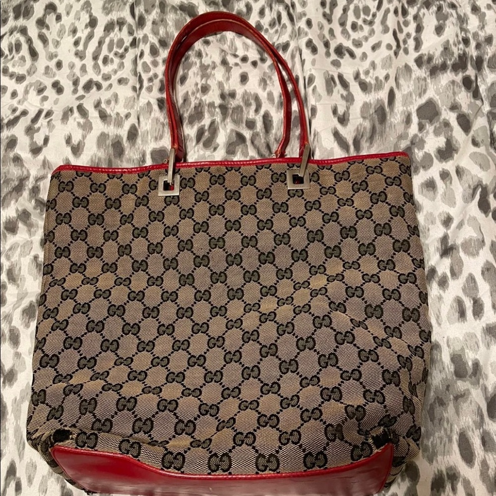 Gucci Shoulder Canvas Handbag
